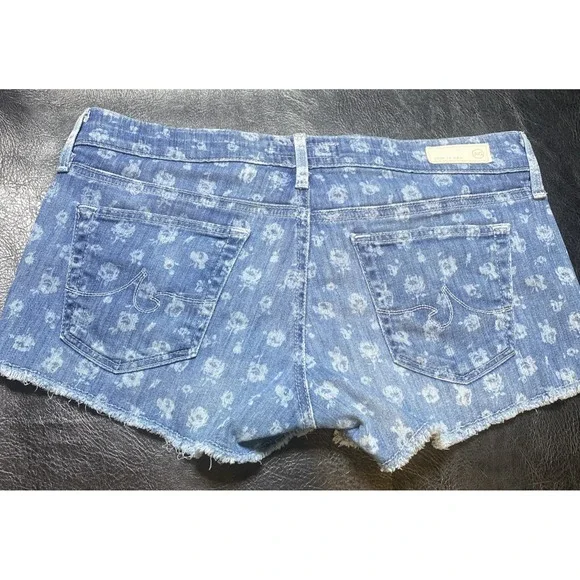 AG Adriano Goldschmied Liberty of London Denim flowers booty shorts SIZE 27 - Picture 6 of 9